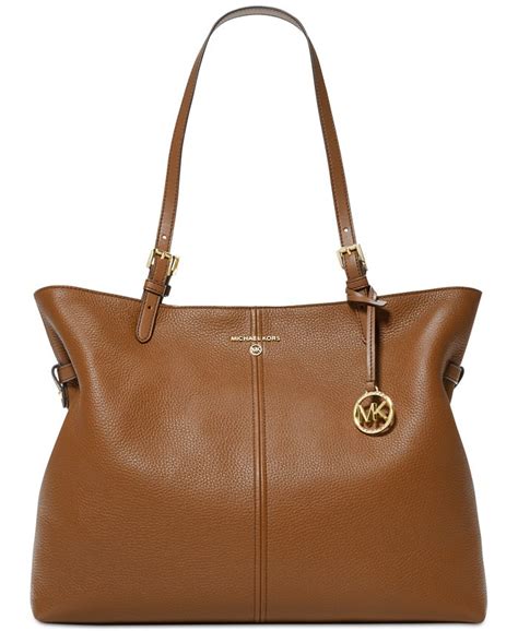 michael michael kors lenox large leather tote bag|michael kors saffiano tote large.